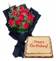 send flower with cake to cavite