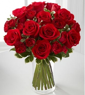 36 Red Roses in Vase