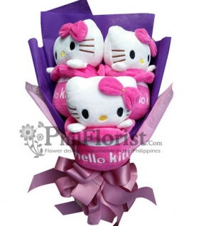 3pcs Cute Hello Kitty Bouquet